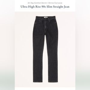 NWT Abercrombie Ultra High Rise 90s Slim Straight